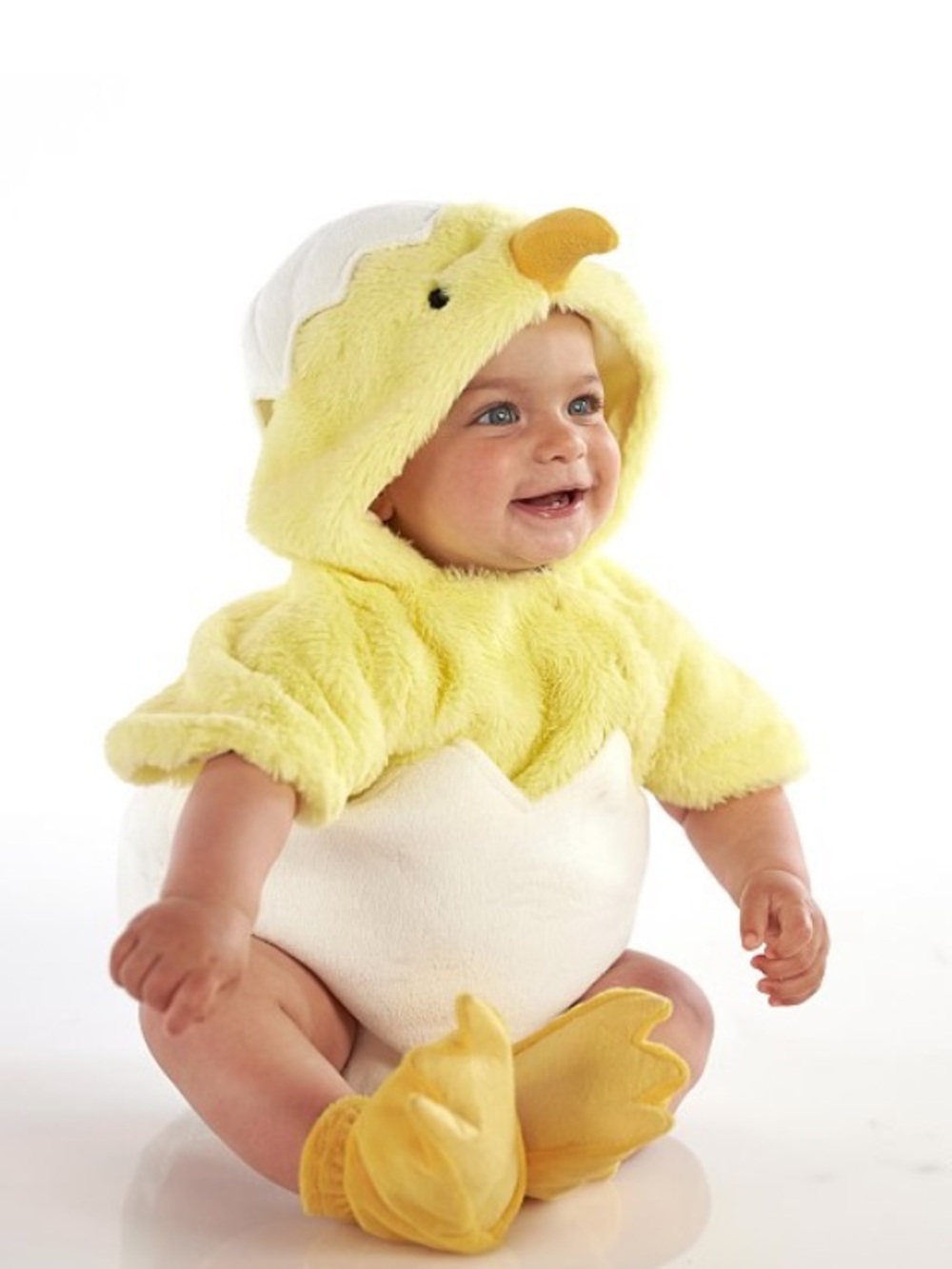 Pottery Barn Kids Baby Egg Chick Halloween Costume 6-12 months